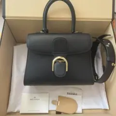 DELVAUX ブラックショルダーバッグD82