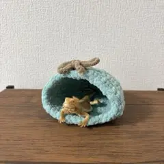 やもちぐら・水色の爬虫類用＆小動物用ハウス