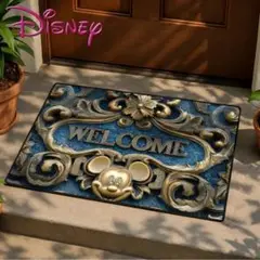 まとめ割有り♪Disney ミッキーWELCOMEマット　40cm×60cm