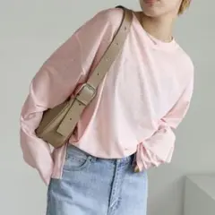【selectMOCA】ピンク シアートップス