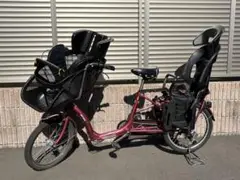 ふらっかーずシュシュ(非電動)　赤色 チャイルドシート＋カバー付き マルイシ / ふらっか～ずシュシュ ① FRCH203W | セオサイクル南