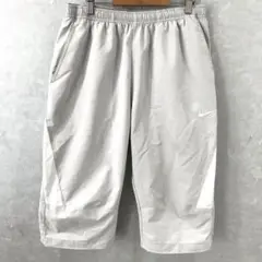 NIKE ワンポイント ナイロン クロップドパンツ テック グレー M
