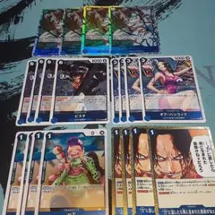 ワンピースカードゲーム　受け継がれる意志　青SR Rセット