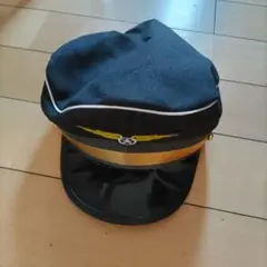 ブラック　黒　キャプテンハット パイロット　子供　コスプレ