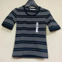 新品　UNIQLO ユニクロ　ボーダーTシャツ　半袖　XSサイズ