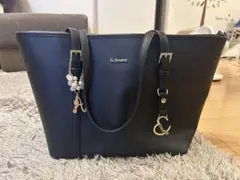 サマンサタバサ アンドシュエット & chouette ブラック トートバッグ