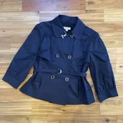 エスカーダローレル Laurel ショートトレンチコートネイビーレディース 38