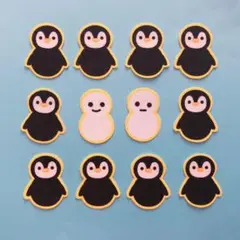 布シール⚫︎ペンギンと雪だるま（12枚）