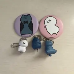 お文具さん　ガチャガチャ　缶バッジ