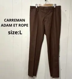 CARREMAN アダムエロペ スラックス パンツ ブラウン L メンズ ボトム