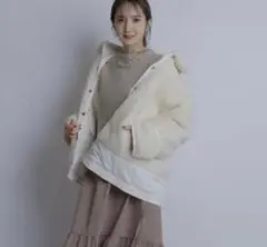 Rirandture キルティング×ボアリバーシブルジャケット