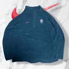 NIKE 00s fleece half zip "black"