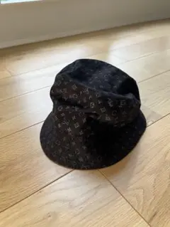 ルイ・ヴィトン バケットハット ブラック　モノグラム