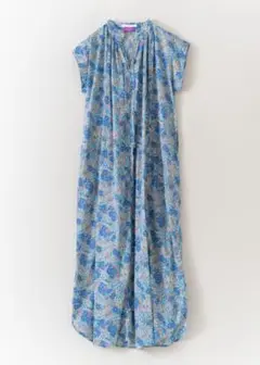 ヌキテパ　LibertyPrintShirringSleeveles Dress
