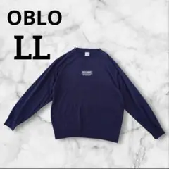 OBLO スウェット トレーナー LLサイズ　コン　ロゴ入　大きめサイズ