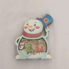 大特価❤️スノーマン ライトアップ 置物 カントリー 雪だるま ハンドメイド