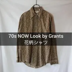 70s NOW Look by Grants 花柄シャツ 花柄 Mサイズ 総柄