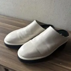 F by WELL FIT スリッポン　白靴　ダイアナ　サンダル　レザーシューズ