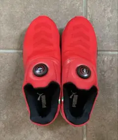 Puma プーマ　レッド スリッポンシューズ フェラーリロゴ