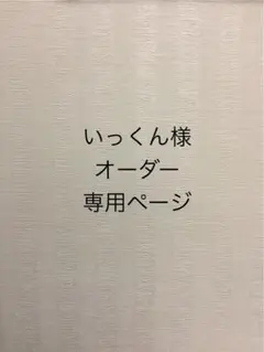 いっくん様 オーダー専用ページ