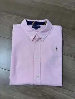 美品！Ralph Lauren ピンク ボタンダウンシャツ長袖サイズ150
