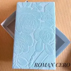 【未使用】 Romancero／タオルケット ブルー・花柄 シミあり