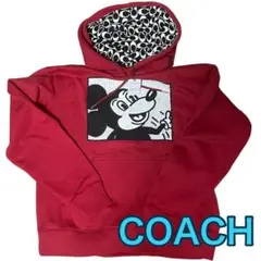 新品 coach ディズニー ミッキー キースへリングコラボ パーカー