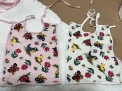 ベビー用スタイ 花柄 蝶柄 2枚セット