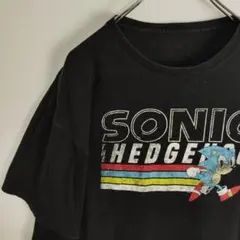 SONIC ソニック・ザ・ヘッジホッグ 半袖Tシャツ ブラック