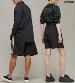 S Y-3 UNIFORMSTRAIGHTLEG 3-STRIPESSHORTS