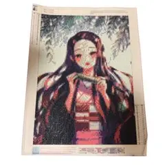 ダイヤモンドアート 鬼滅の刃 ねずこちゃん 完成品 ハンドメイド