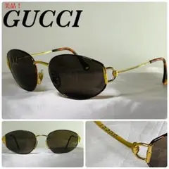 (美品!)GUCCI グッチ ロゴ 2600S べっ甲柄 ゴールド サングラス