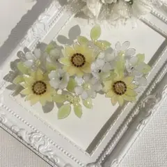大きめバレッタ「あなただけを見つめる〜 summer bouquet」
