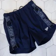 美品 NEWERA GOLF ナイロンショートパンツ ロゴテープ