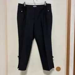 大きいサイズ【TO BE CHIC】裾リボンクロップドパンツ