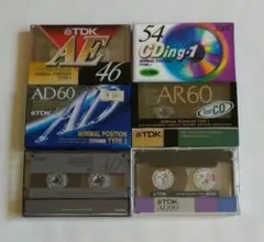 TDK 未使用カセットテープ6本セット TYPEⅠ(ノーマル)