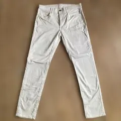 極美品　UNIQLO メンズ　ストレッチホワイトパンツ