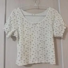 olive des olive 花柄Tシャツ
