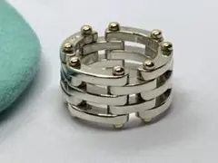 ティファニー ゲートリング 指輪 コンビ 7号 8号