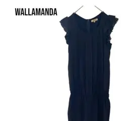 wallamandaアラマンダ　ノースリーブールインワンサロペット　ビジネス