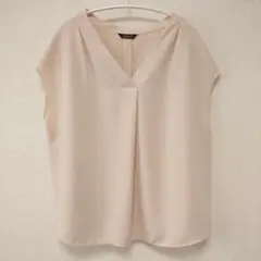 【訳あり】FONCE Ｖネック　ノースリーブブラウス