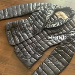 HERNO ヘルノ 軽量 ネイビー ライト ダウンジャケット ジャンパー