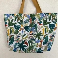 熱帯柄トートバッグ
