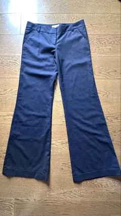 BURBERRY フレアスラックス 紺
