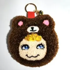 ハンドメイドチャーム、キーホルダー パンチニードル