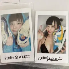 @HELLOAKKII AKKIIチャンネル チェキ スニーカー 2枚セット