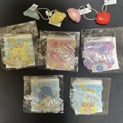 サンリオ　フラワーくじ　ジッパーバッグ賞　5種類セット＆おまけ