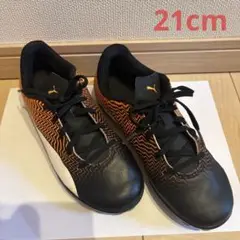 ［21.5cm］PUMA サッカー スパイク　オレンジブラック プーマ