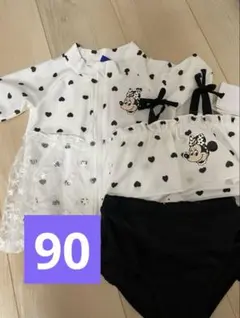 しまむら ミコリッド ディズニー ミニー ラッシュガード 90 水着