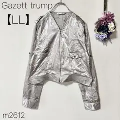大きめサイズ　Vネックブルゾン　MA-1 派手色　Gazett trump LL